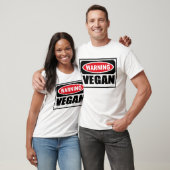 T-shirt VÉGÉTALIEN d'avertissement (Unisexe)