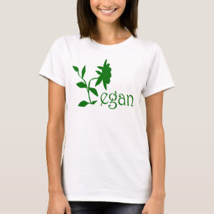 T-shirt végétalien de Babydoll de logo