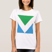 T-shirt VÉGÉTALIEN de DRAPEAU (Devant)
