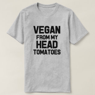 T-shirt Végétalien de la chemise de mes hommes drôles de