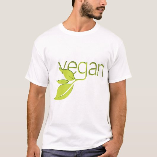 T-shirt Végétalien feuillu (Devant)
