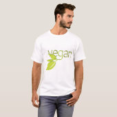T-shirt Végétalien feuillu (Devant entier)