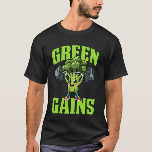 T-shirt Végétalien - Gains Verts (Devant)