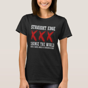 T-shirt Végétalien, Punk, Straight Edge