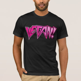 T-shirt Végétalien rose de balancier