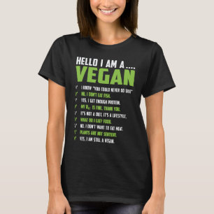 T-shirt Végétalien Végétalien Dire 8