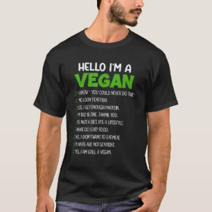 T-shirt Végétalien Végétarien Gym Alimentation Santé Fitne