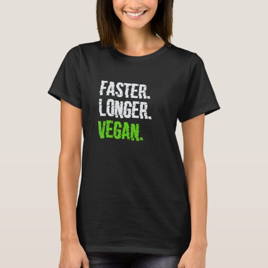T-shirt Végétalien Végétarien Véganisme Plus Rapide Endomm (Devant)