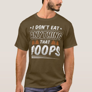 T-shirt Végétan drôle Je ne mange rien qui gâche