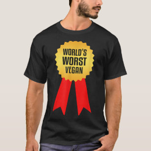 T-shirt Végétan le plus mauvais du monde