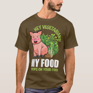 T-shirt Végétarien Dit Veggie Plante Veggie Hommes Vegan