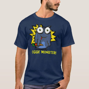 T-shirt végétarien d'obscurité de monstre
