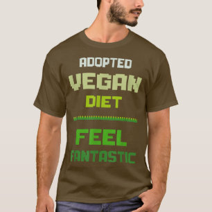 T-shirt Végétarien drôle 8 Bit Piel Pro régime végétalien