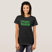 T-shirt végétarien féminin Veggie-Saurus (Devant entier)
