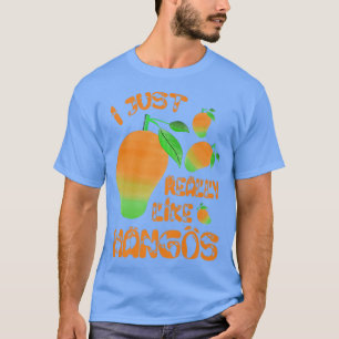 T-shirt Végétarien Fruit Amusant Fruit J'Aime Vraiment