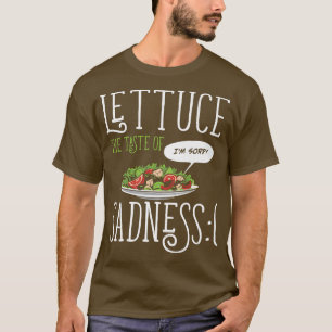 T-shirt Végétarien I Vegan Food I Laitue Le goût triste