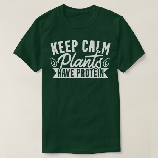 T-shirt Végétarien Plante Protein (Design devant)