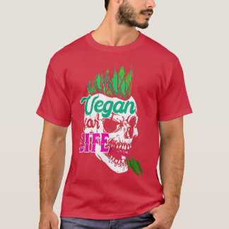 T-shirt Végétarien Pour Vie Légumes Végétarien Végétarien