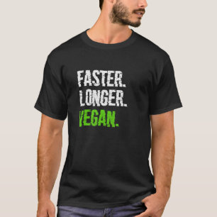 T-shirt Végétarien végétarien plus long plus rapide Végéta