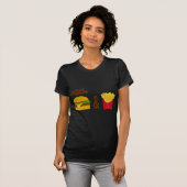 T-shirt Veggie Burger et Fries (Devant entier)