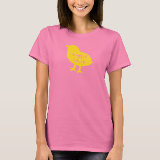 T-shirt Veggie Chick Camo (geel)