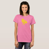 T-shirt Veggie Chick Camo Tee (Jaune) (Devant entier)
