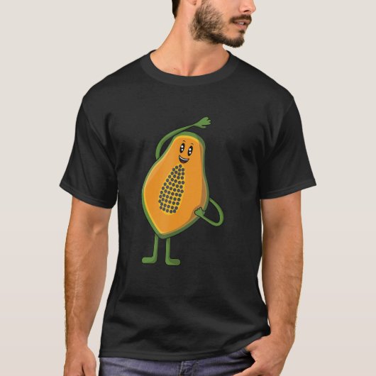 T-shirt Veggie Power Papaya Power Vegan Protein Vegan (Devant)