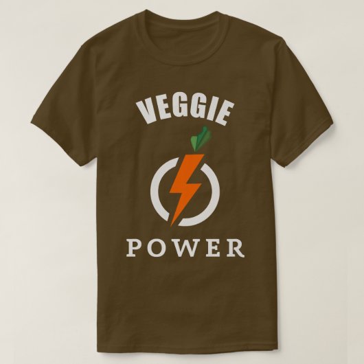 T-shirt Veggie Power végétarien (Design devant)