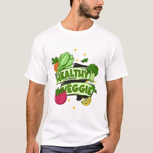 T-shirt Veggie saine (Devant)