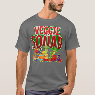T-shirt Veggie Squad Retro Vegetable Vegetarian Vegetarian