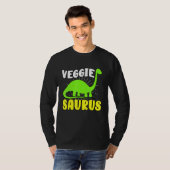 T-shirt Veggiesaurus Dino Végétal Non Plante De Viande D (Devant entier)