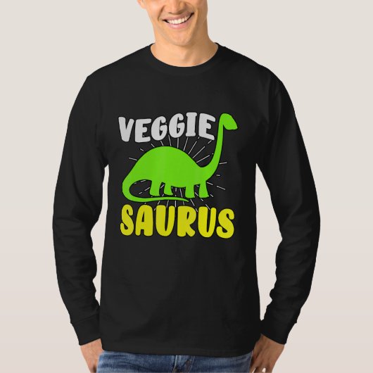 T-shirt Veggiesaurus Dino Végétal Non Plante De Viande D (Devant)
