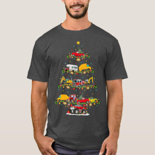 T-shirt Vehicle Lover Xmas Matching Santa Vehicle Christma