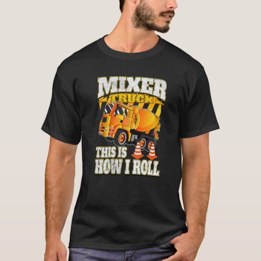 T-shirt Véhicule de construction Aime le ciment Mixer Cami (Devant)