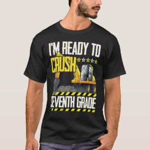 T-shirt Véhicule De Construction De Tracteur Prêt À Écrase