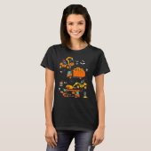 T-shirt Véhicule de construction Halloween (Devant entier)