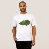 T-shirt Véhicule Militaire Blindé Vert (Devant entier)