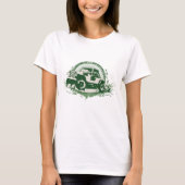 T-shirt Véhicule routier vert (Devant)