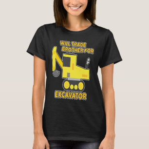 T-shirt Véhicules de construction échangeront frère contre