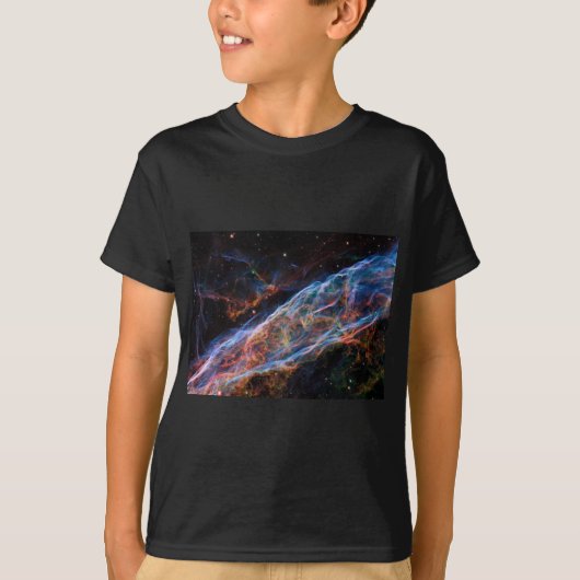T-shirt Veil Nebula Supernova Reste Télescope Hubble (Devant)