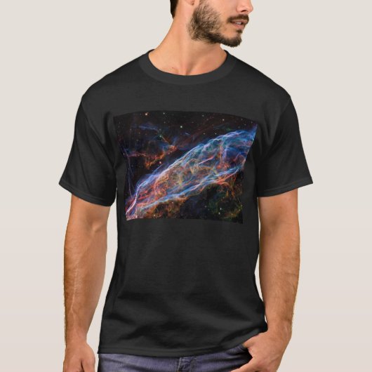 T-shirt Veil Nebula Supernova Reste Télescope Hubble (Devant)
