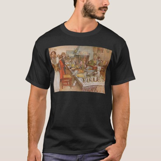 T-shirt Veille de Noël Carl Larsson 1904 (Devant)