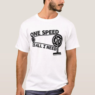 T-shirt Vélo à engrenage fixe à vitesse unique