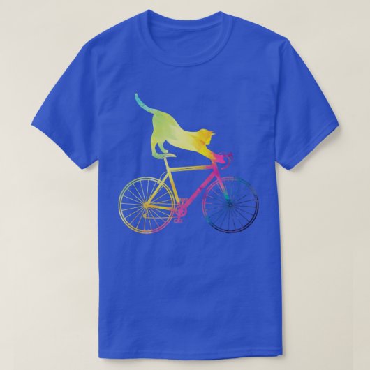 T-shirt Vélo Bicyclette Chat (Design devant)