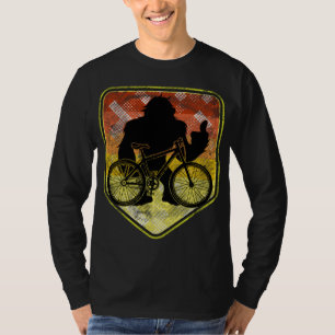 T-shirt Vélo Bigfoot VTT MTB Funny Vélo Sasqu