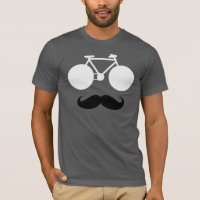 vélo blanc avec moustache