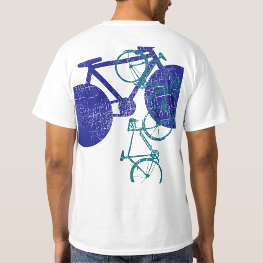 T-shirt vélo bleu (Dos)