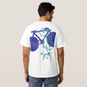 T-shirt vélo bleu (Dos entier)