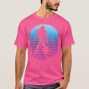 T-shirt Vélo Bmx gratuit pour garçons Vélo Bmx Vaporwave