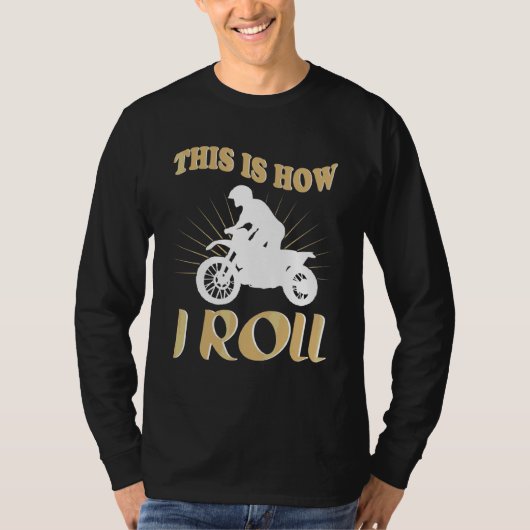 T-shirt Vélo C'Est Comme Ça Que Je Roule Moto (Devant)